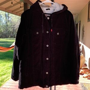 Levi’s Corduroy Hooded Sherpa Lined Jacket
